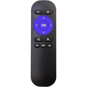 Smartby Replacement Remote Control Compatible with Roku Models Roku 1 (Lt, Hd); Roku 2 (Xd, Xs); Roku 3 (Do NOT Support Roku Streaming Stick, Hdmi Stick and Game) Function 100% Same As Original
