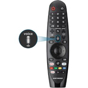 AKB75855501 AN-MR20GA for LG Smart TV OLED QNED NanoCell 4K UHD Voice Magic Remote Control, Replace AN-MR650, AN-MR19BA, AN-MR18BA, with Netflix Prime Keys, Pointer Function