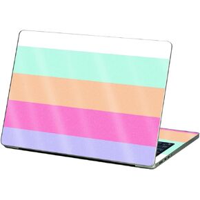 MightySkins Glossy Glitter Skin Compatible with Apple MacBook Air 13.6" M2 (2022) - Peaches and Cream | Protective, Durable High-Gloss Glitter Finish | Easy to Apply Change Styles | Made in The USA