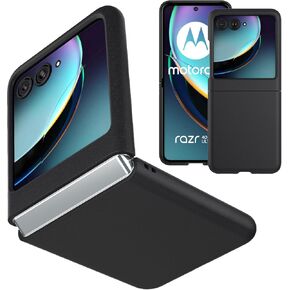 Eastcoo 【Upgraded】 Slim Fit Moto Razr Plus 2023 Case, [Hard PC Back] [Frosted Feel] [Wireless Charging Support] Lightweight Shockproof Case Cover for Motorola Razr+ 2023 5G, Black