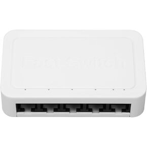5 Port Gigabit Ethernet Switch, Mini Metal Housing PoE Switch for Office, Quiet Desktop Ethernet Splitter, 4KV Thunder Protection, RJ45 10 100Mbps (US Plug)