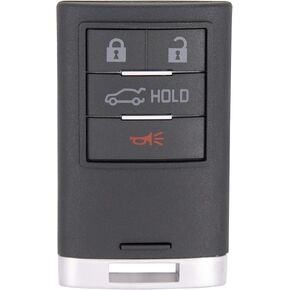 Keyless2Go Replacement for 4 Button Proximity Smart Key for Cadillac NBG009768T 2856929