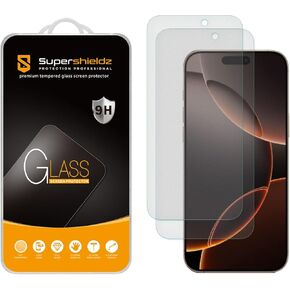 Supershieldz (2 Pack) Anti Glare (Matte) Tempered Glass Screen Protector Designed for iPhone 16 Pro Max (6.9 inch), Anti Fingerprint, Anti Scratch, Bubble Free