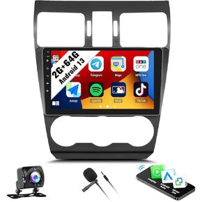 راديو سيارة ستيريو سيارات Sixwin Android لـ Subaru Forester 2016 2017 مع Carplay اللاسلكي Android Auto Mirror Link 2g+64g 9 بوصة الشاشة التي تعمل باللمس in Kuwait