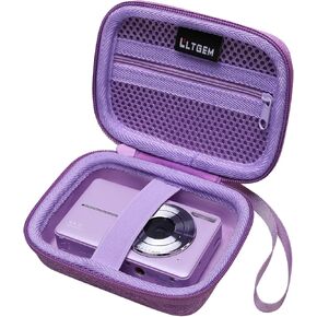 L LTGEM Digital Camera Case Compatible with CAMKORY/KODAK/Fleafer/Lecran/Qumcou/Anteam/ROQIOO/Anteam/QUOLODOO Digital Camera, USB Cable and SD Card, Rose Gold