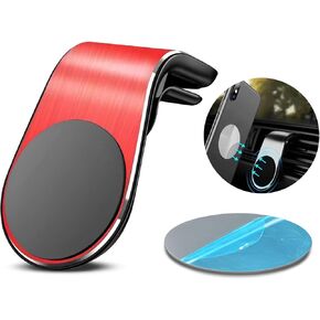 Magnetic Phone Holder for Car Air Vent, Easy-to-Install Magsafe Car Mount for Most Phones Models Red
