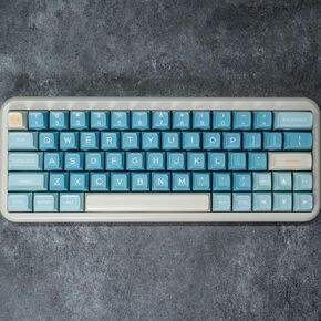 PBT Keycaps - Sea Salt Lemon V2 Keycaps Double Shot PBT Keycaps RSA Profile 160 مفاتيح مفاتيح مخصصة تعيين لمفاتيح لوحة المفاتيح الميكانيكية