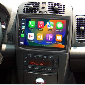 Car Radio Stereo for Cadillac CTS 2003-2007 Cadillac SRX 2004-2008 Apple Carplay Android Auto 10 Inch IPS Touch Screen Car Stereo with Bluetooth WiFi 4G DSP GPS Navigation FM/RDS Backup Camera SWC