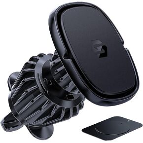 Magnetic Phone Holder for Car, Universal Air Vent Magnetic Phone Mount for Car, Car Phone Holder Mount for Cell Phones and Mini Tablets with 4 Metal Plates(New Upgraded Vent Locks)