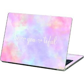 MightySkins Glossy Glitter Skin Compatible with Apple MacBook Air 13.6" M2 (2022) - BeYouTiful | Protective, Durable High-Gloss Glitter Finish | Easy to Apply and Change Styles | Made in The USA