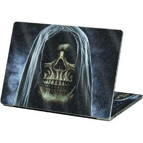 MightySkins Glossy Glitter Skin Compatible with Apple MacBook Air 13.6" M2 (2022) - Reaper Skull | Protective, Durable High-Gloss Glitter Finish | Easy to Apply and Change Styles | Made in The USA