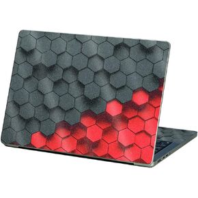 MightySkins Glossy Glitter Skin Compatible with Apple MacBook Pro 13" M2 (2022) - Two-Tone Hex | Protective, Durable High-Gloss Glitter Finish | Easy to Apply and Change Styles | Made in The USA