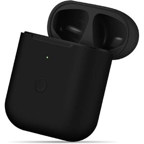 CIVPOWER Wireless Charging Case Compatible with AirPods 1 2，Air pods Charger Case Replacement with Bluetooth Pairing Sync Button，no Aipods(Black)