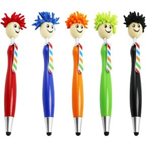 HEMOTON 5pcs Stylus Ballpoint Pen Novelty Writing Pen Stylus for Kids Laptop Digital Pen Rolling Pen Cute Gestures Pens Laptop Screen Stylus Capacitive Pen Electronic Child Plastic