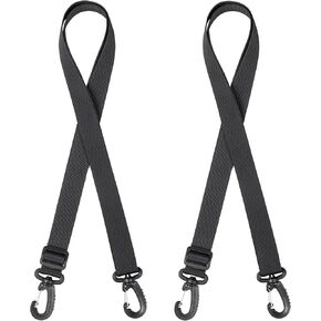 OneTigris Shoulder Straps Replacement Adjustable Strap for Briefcase Messenger Bag (2PC, Black)