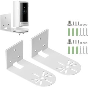 2Pack Metal Wall Mount for Wyze Cam Pan V3/Wyze Cam V4,Eufy Security Solo IndoorCam P24/S220,Google Nest Indoor(2nd Generation) Cam,Ring Indoor Cam,Wall Mount Provides a Better View for Camera.