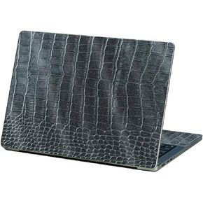 MightySkins Glossy Glitter Skin Compatible with Apple MacBook Pro 13" M2 (2022) - Black Gator Skin | Protective, Durable High-Gloss Glitter Finish | Easy to Apply and Change Styles | Made in The USA