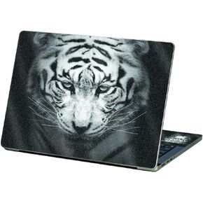 MightySkins Glossy Glitter Skin Compatible with Apple MacBook Pro 13" M2 (2022) - Mono Tiger | Protective, Durable High-Gloss Glitter Finish | Easy to Apply and Change Styles | Made in The USA