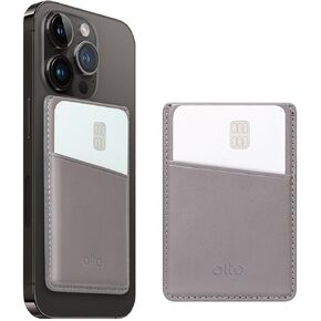 alto Leather Magnetic Wallet Case with Card Holder Compatible with MagSafe and iPhone 16, 15, 14, 13, 12 Series, MagSafe Case, MagSafe Accessories, Magnetic Android Phone Cases (Caramel Brown)
