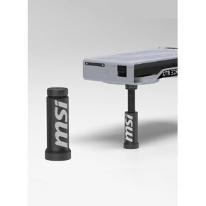 Adjustable GPU Holder, for MSI Setups, Black – Tool-Free, Anti-Vibration Support Stand for Stable GPU Performance, Prevents GPU Sag, Protects Motherboard – Easy Height Adjustment