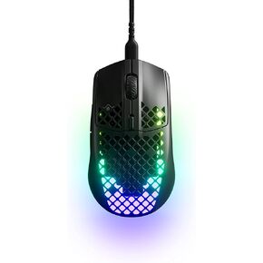 SteelSeries Aerox 3 - Super Light Gaming Mouse - 8,500 CPI TrueMove Core Optical Sensor - Ultra-Lightweight 59g Water Resistant Design - Universal USB-C connectivity - Onyx (Renewed)