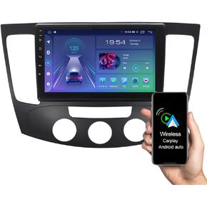 ASURE 9in Car Stereo Radio Upgrade for Hyundai Sonata 2009 2010 Manual Air Condition,4Core 2+32GB Android GPS Navigation Unit with Wireless Carplay,Android Auto,1280x800 Touchscreen Multimedia Player