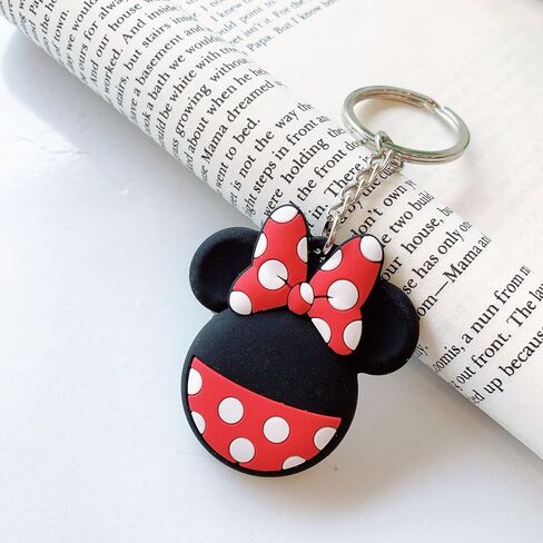 MC Fashion 2 Pack Cute 3D Cartoon Keychain for AirTags, Soft Silicone Cover with Key Ring 2 Pack in Saudi Arabia
