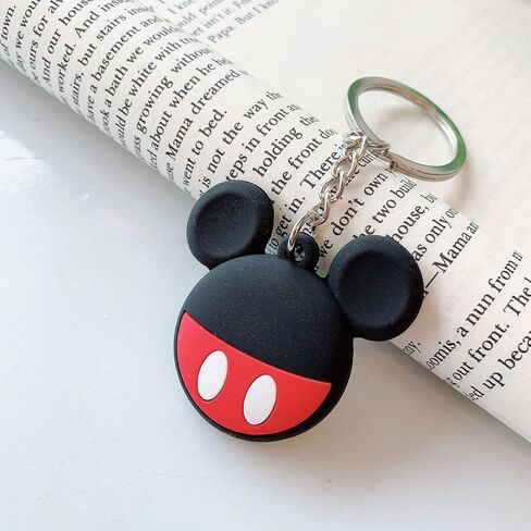 MC Fashion 2 Pack Cute 3D Cartoon Keychain for AirTags, Soft Silicone Cover with Key Ring 2 Pack in Saudi Arabia