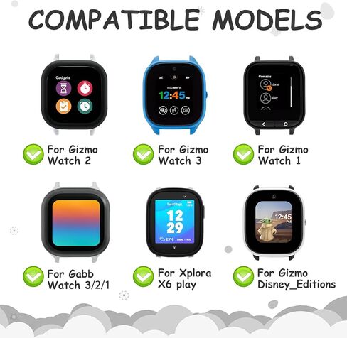 2 Pack Silicone Bands for Gabb Watch 3e 3 2 1/Gizmo Watch 3 2 1, Cosmo JrTrack 4/3/2 SE/2/JrTrack Band, 20mm Waterproof Silicone Wrist Strap in Kuwait