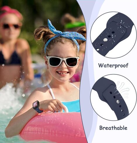 2 Pack Silicone Bands for Gabb Watch 3e 3 2 1/Gizmo Watch 3 2 1, Cosmo JrTrack 4/3/2 SE/2/JrTrack Band, 20mm Waterproof Silicone Wrist Strap in Kuwait