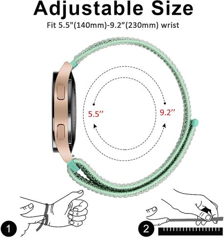AMZPAS 20mm 22mm relect relect relect band مع Samsung Galaxy Watch 3 45 مم/Galaxy Watch 46 مم/تروس S3 Frontier/Classic/Venu 3/Venu 2/Vivoactive 4/Fossil Gen 6 44mm نطاقات للنساء الرجال in Kuwait