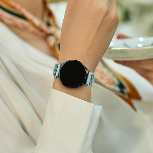 AMZPAS 20mm 22mm relect relect relect band مع Samsung Galaxy Watch 3 45 مم/Galaxy Watch 46 مم/تروس S3 Frontier/Classic/Venu 3/Venu 2/Vivoactive 4/Fossil Gen 6 44mm نطاقات للنساء الرجال in Kuwait