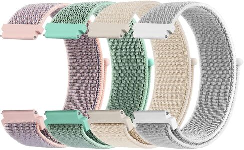Amzpas 20mm 22mm Quick Release Nylon Band Compatible with Samsung Galaxy Watch 3 45mm/Galaxy Watch 46mm/Gear S3 Frontier/Classic/Venu 3/Venu 2/Vivoactive 4/Fossil Gen 6 44mm Bands for Women Men in Kuwait