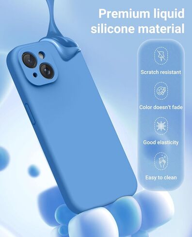 OTOFLY Compatible with iPhone 15 Case, Compatible with MagSafe, Military-Grade Protection, 2 Pack Screen Protectors, Silicone Shockproof Magnetic Phone Case, Calke Green in Kuwait