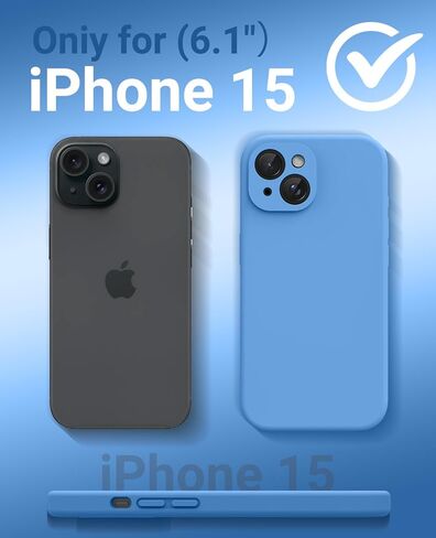 OTOFLY Compatible with iPhone 15 Case, Compatible with MagSafe, Military-Grade Protection, 2 Pack Screen Protectors, Silicone Shockproof Magnetic Phone Case, Calke Green in Kuwait