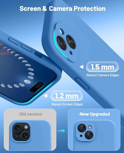 OTOFLY Compatible with iPhone 15 Case, Compatible with MagSafe, Military-Grade Protection, 2 Pack Screen Protectors, Silicone Shockproof Magnetic Phone Case, Calke Green in Kuwait