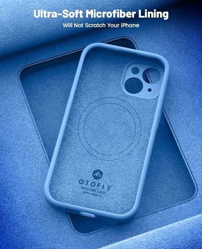 OTOFLY Compatible with iPhone 15 Case, Compatible with MagSafe, Military-Grade Protection, 2 Pack Screen Protectors, Silicone Shockproof Magnetic Phone Case, Calke Green in Kuwait