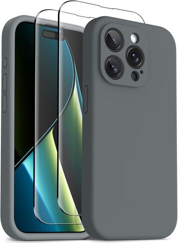 OTOFLY Compatible with iPhone 15 Case, Compatible with MagSafe, Military-Grade Protection, 2 Pack Screen Protectors, Silicone Shockproof Magnetic Phone Case, Calke Green in Kuwait