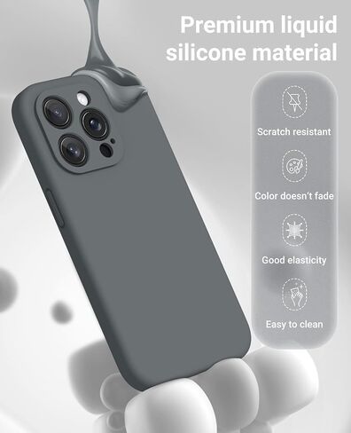 OTOFLY Compatible with iPhone 15 Case, Compatible with MagSafe, Military-Grade Protection, 2 Pack Screen Protectors, Silicone Shockproof Magnetic Phone Case, Calke Green in Kuwait