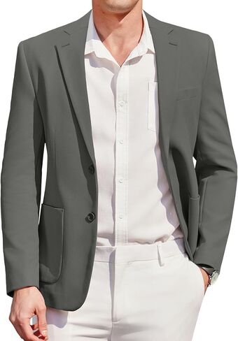 COOFANDY Men's Casual Knit Blazer Two Button Suit Jacket Sport Coat Slim Fit in Saudi Arabia
