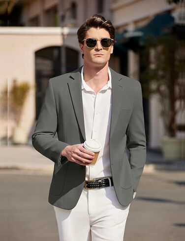 COOFANDY Men's Casual Knit Blazer Two Button Suit Jacket Sport Coat Slim Fit in Saudi Arabia