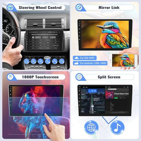 راديو سيارة ستيريو سيارات Sixwin Android لـ Subaru Forester 2016 2017 مع Carplay اللاسلكي Android Auto Mirror Link 2g+64g 9 بوصة الشاشة التي تعمل باللمس in Kuwait