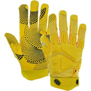 Seibertron Gel Filled Patented Anti-Impact Ultra-Stick Football Sports Receiver Gloves