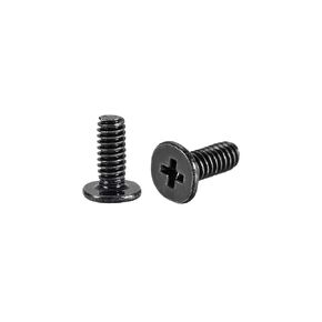 uxcell M2x4mm Phillips Screw Fastener Black 3.8mm Dia Screw Head for Laptop PC TV Fan Switch 50pcs
