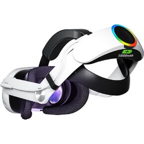 Head Strap Compatible with Meta Quest 3, RGB Light Elite Strap with 10000mAh Battery for Oculus/Meta Quest 3 Accessories, Extend Playtime & Enhanced Support for Quest 3