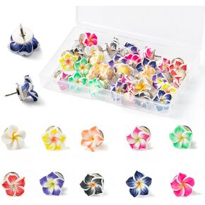 BeYumi 60Pcs Valentine's Day Conversation Heart Push Pins Valentine Sweet Love Thumbtacks Cute Creative Decorative Colorful Push Pin for Cork Board Bulletin Board Photo Wall Map Home Office Decoration