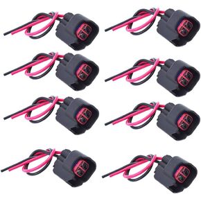 8 pcs Injector Connector Wiring Plug Clips Replacement for EV6 EV14 Pigtail Harness Socket Plug LS2 LS3 LS7