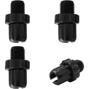 Black Brake Part Lever Aluminum Bike Bicycle M10 Adjustable Screws (Black 4 Pcs)