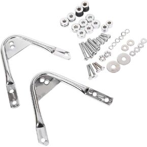 ECOTRIC Detachable Docking Hardware Kit Compatible with 1997-2008 Harley Touring FL Road King, Road Glide, Street Glide & Electra Glide Two Up Luggage Rack Docking Hardware