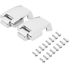 WOWTK Tour Pack Hinges, Razor Chopped King Luggage Hinges fits for Harley Touring and Trike Models Road King FLHR Road Glide FLTRX Street Glide FLHX Electra Glide FLHT 1988-2013,Chrome
